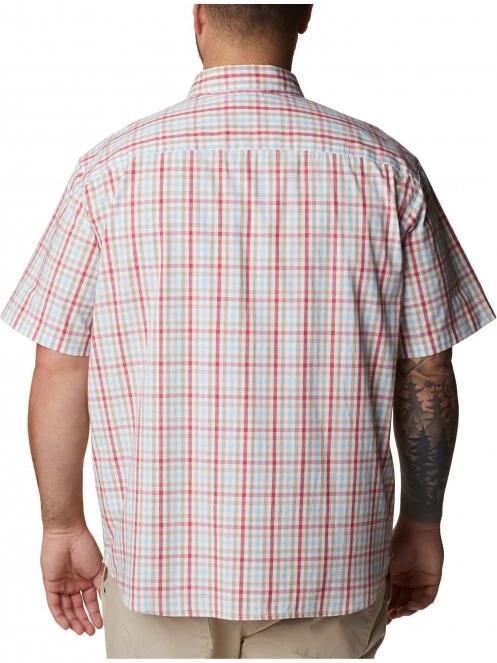 Columbia Rapi Rivers II Short Sleeve Shirt férfi rövid ujjú ing piros színben 4