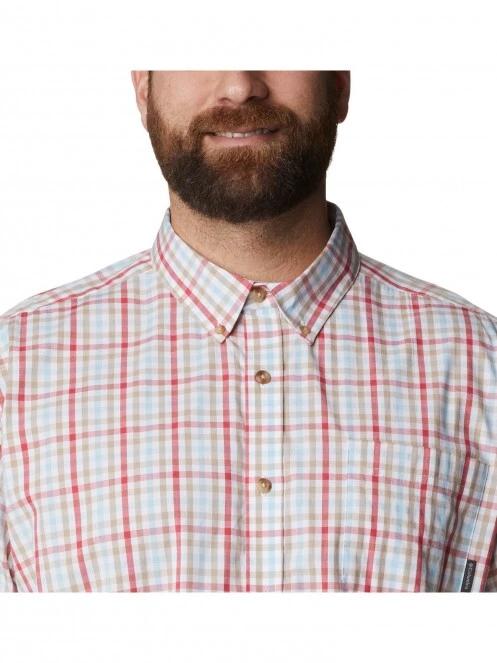 Columbia Rapi Rivers II Short Sleeve Shirt férfi rövid ujjú ing piros színben 5