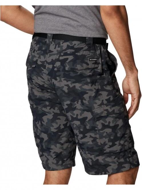 Columbia Silver Ridge Printed Cargo Short férfi oldalzsebes rövidnadrág fekete színben 6