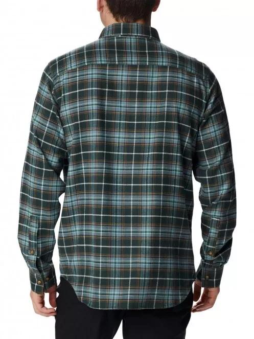 Columbia Cornell Woods Flannel Long Sleeve Shirt férfi hosszú ujjú ing zöld színben 3