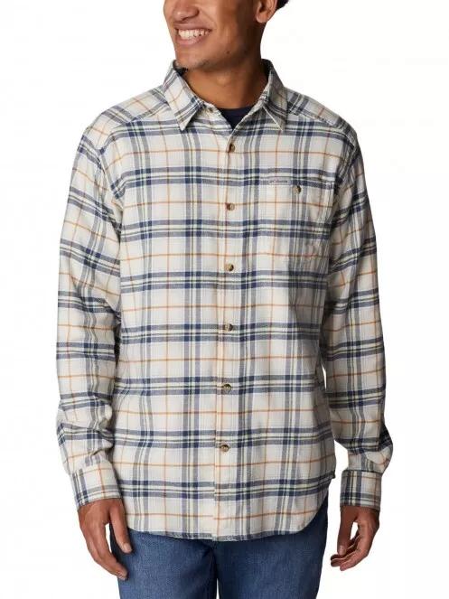 Columbia Cornell Woods Flannel Long Sleeve Shirt férfi hosszú ujjú ing homok színben 2