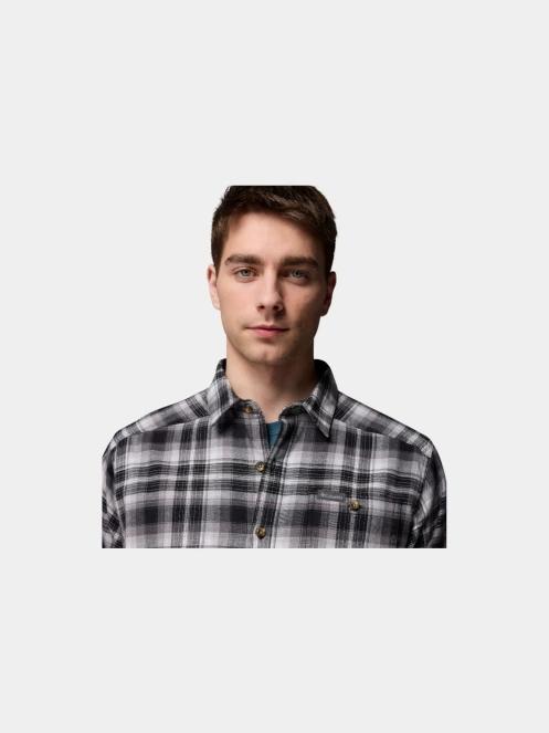 Columbia Cornell Woods Flannel Long Sleeve Shirt férfi hosszú ujjú ing szürke színben 7