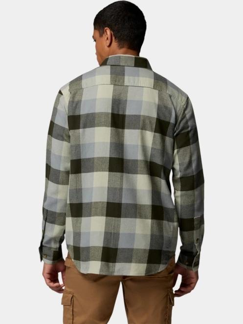 Columbia Cornell Woods Flannel Long Sleeve Shirt férfi hosszú ujjú ing zöld színben 4