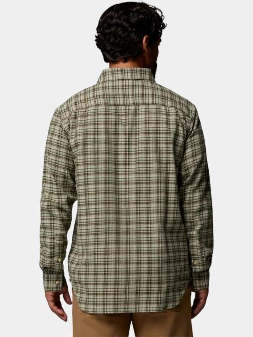 Columbia Cornell Woods Flannel Long Sleeve Shirt férfi hosszú ujjú ing zöld színben 4