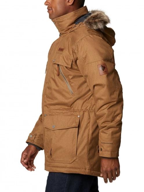 Columbia Barlow Pass 550 TurboDown Jacket férfi pehelykabát barna színben 3