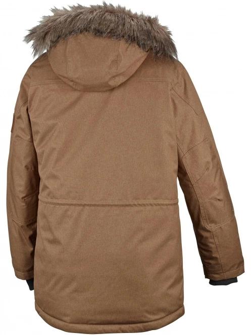Columbia Barlow Pass 550 TurboDown Jacket férfi pehelykabát barna színben 9