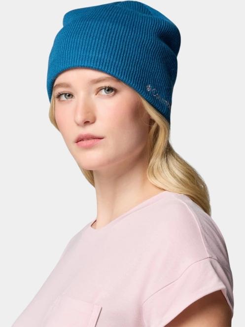 Columbia Bugaboo Beanie kötött sapka kék színben 2