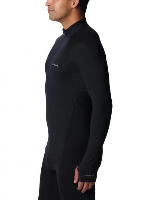 Columbia Midweight Stretch Long Sleeve Half Zip férfi aláöltöző felső fekete színben 3