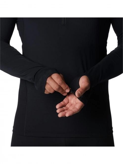 Columbia Midweight Stretch Long Sleeve Half Zip férfi aláöltöző felső fekete színben 5