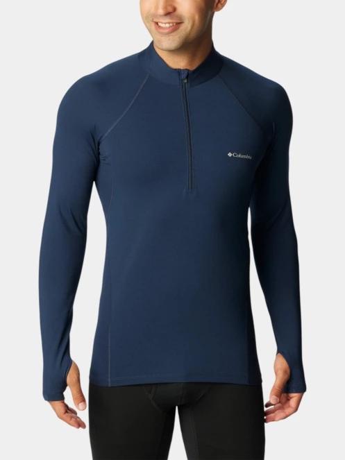 Columbia Midweight Stretch Long Sleeve Half Zip férfi aláöltöző felső kék színben 2