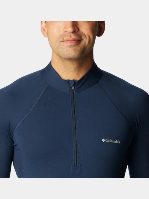 Columbia Midweight Stretch Long Sleeve Half Zip férfi aláöltöző felső kék színben 5