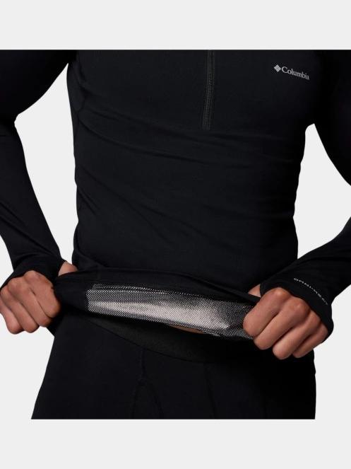 Columbia Midweight Stretch Long Sleeve Half Zip férfi aláöltöző felső fekete színben 5