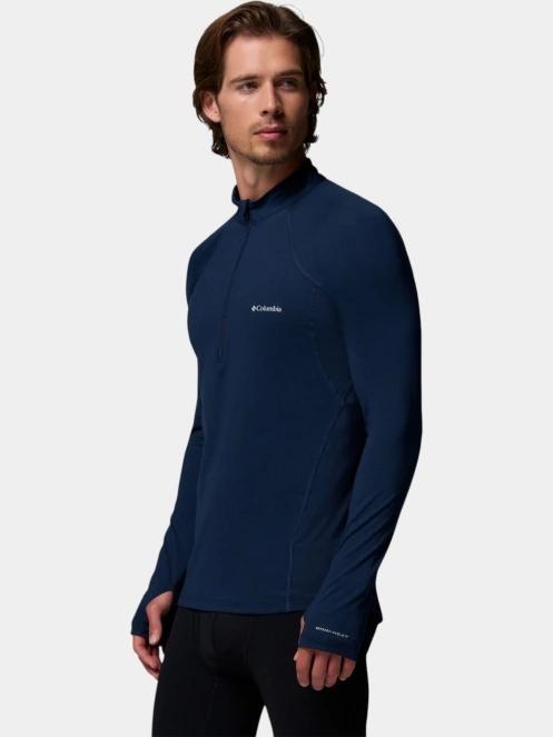 Columbia Midweight Stretch Long Sleeve Half Zip férfi aláöltöző felső sötétkék színben 3