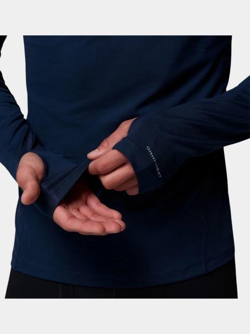 Columbia Midweight Stretch Long Sleeve Half Zip férfi aláöltöző felső sötétkék színben 9