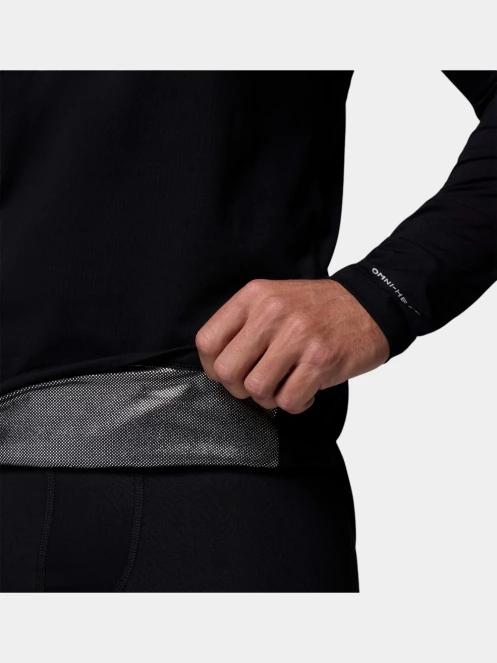 Columbia Midweight Stretch Long Sleeve Top férfi aláöltöző felső fekete színben 7