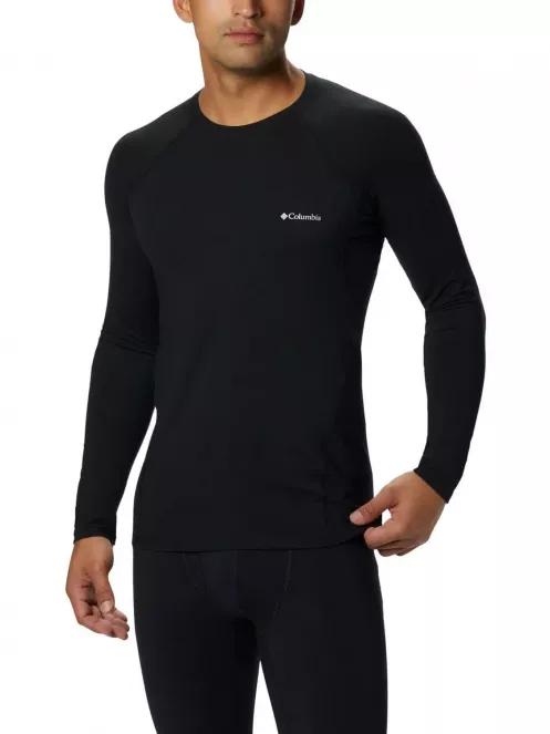 Columbia Midweight Stretch Long Sleeve Top férfi aláöltöző felső fekete színben 2