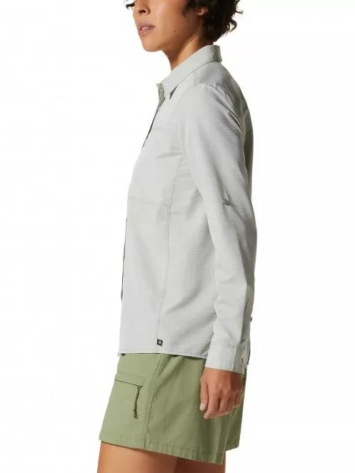 Mountain Hardwear Canyon Long Sleeve Shirt női túraing zöld színben 4
