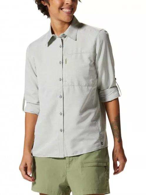 Mountain Hardwear Canyon Long Sleeve Shirt női túraing zöld színben 5