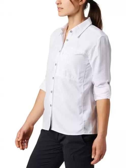 Mountain Hardwear Canyon Long Sleeve Shirt női túraing fehér színben 4