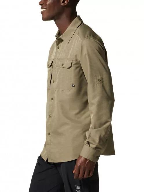 Mountain Hardwear Canyon Long Sleeve Shirt férfi túraing zöld színben 4