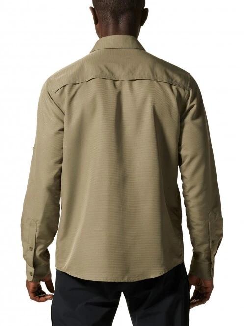 Mountain Hardwear Canyon Long Sleeve Shirt férfi túraing zöld színben 4