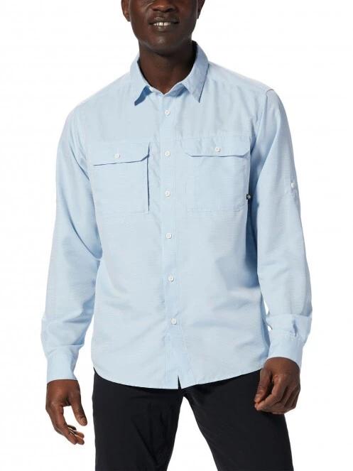 Mountain Hardwear Canyon Long Sleeve Shirt férfi túraing kék színben 2