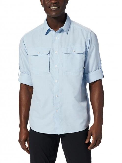 Mountain Hardwear Canyon Long Sleeve Shirt férfi túraing kék színben 5