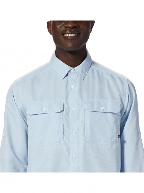 Mountain Hardwear Canyon Long Sleeve Shirt férfi túraing kék színben 6