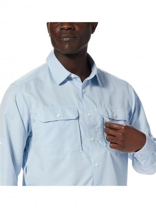 Mountain Hardwear Canyon Long Sleeve Shirt férfi túraing kék színben 8