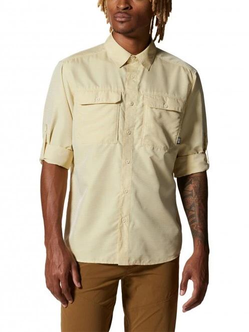 Mountain Hardwear Canyon Long Sleeve Shirt férfi túraing sárga színben 5
