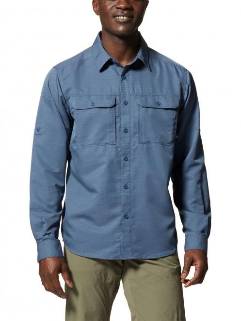 Mountain Hardwear Canyon Long Sleeve Shirt férfi túraing kék színben 2