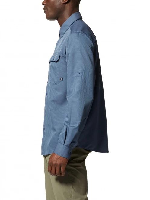 Mountain Hardwear Canyon Long Sleeve Shirt férfi túraing kék színben 3