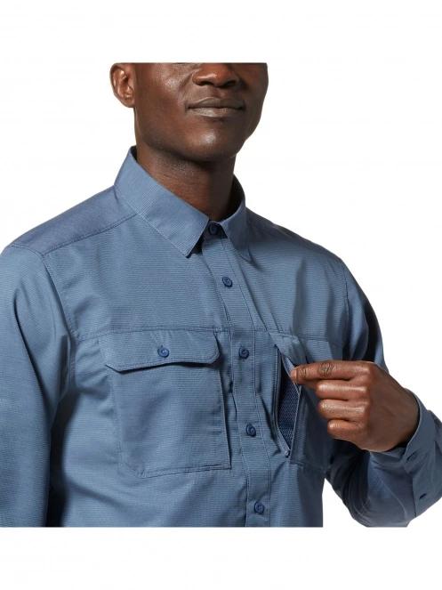 Mountain Hardwear Canyon Long Sleeve Shirt férfi túraing kék színben 6