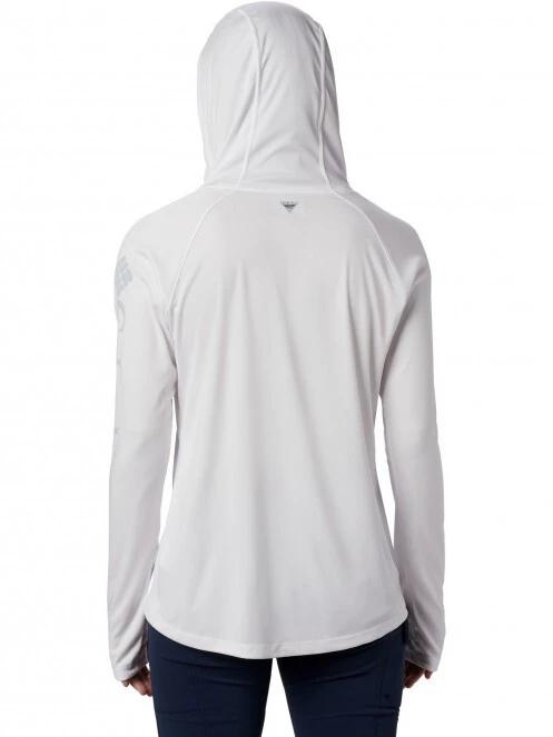 Columbia Tidal Tee Hoodie női hosszú ujjú sport póló fehér színben 4