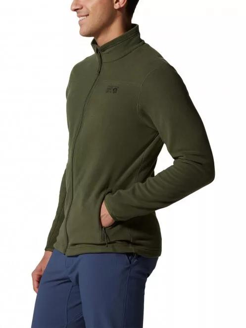 Mountain Hardwear Microchill 2.0 Jacket férfi polár pulóver zöld színben 4