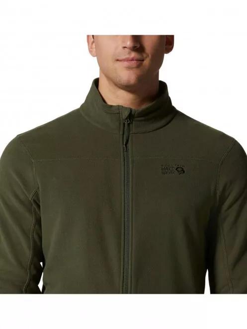 Mountain Hardwear Microchill 2.0 Jacket férfi polár pulóver zöld színben 5