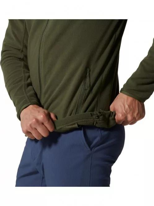 Mountain Hardwear Microchill 2.0 Jacket férfi polár pulóver zöld színben 6