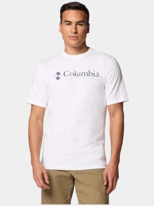 Columbia CSC Basic Logo Short Sleeve Shirt férfi rövid ujjú póló fehér színben 2