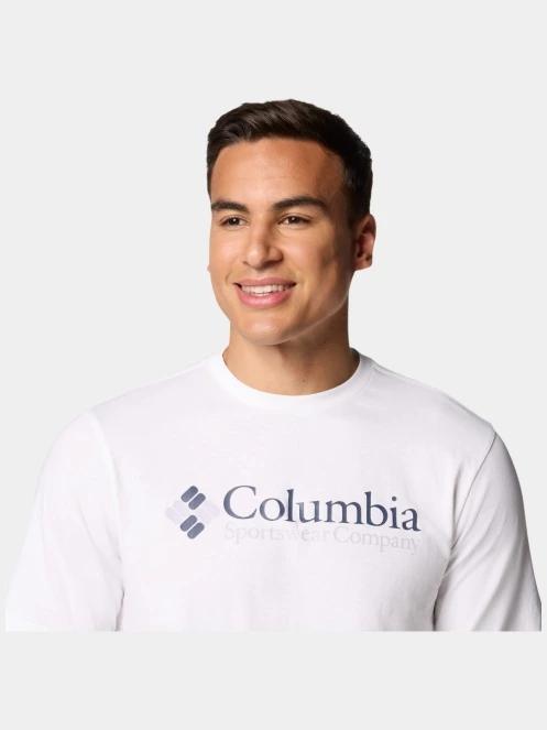 Columbia CSC Basic Logo Short Sleeve Shirt férfi rövid ujjú póló fehér színben 6