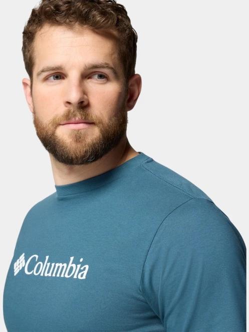 Columbia CSC Basic Logo Short Sleeve férfi rövid ujjú póló kék színben 6