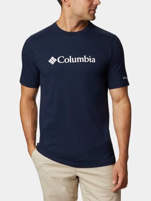 Columbia CSC Basic Logo Short Sleeve férfi rövid ujjú póló kék színben 2