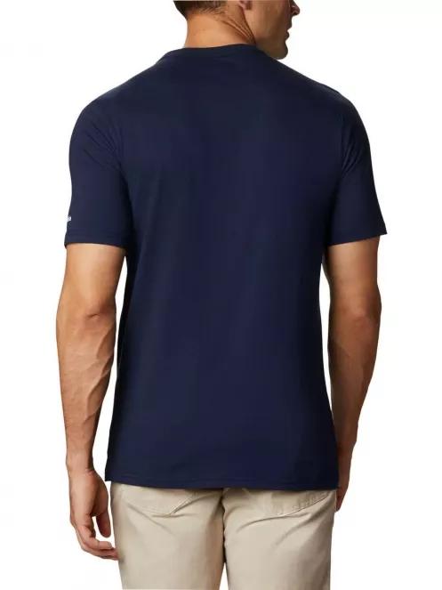 Columbia CSC Basic Logo Short Sleeve Shirt férfi rövid ujjú póló kék színben 3