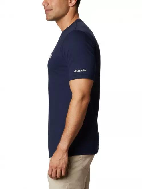 Columbia CSC Basic Logo Short Sleeve Shirt férfi rövid ujjú póló kék színben 4