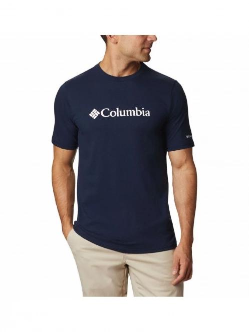 Columbia Csc Basic Logo Short Sleeve férfi rövid ujjú póló sötétkék színben 2