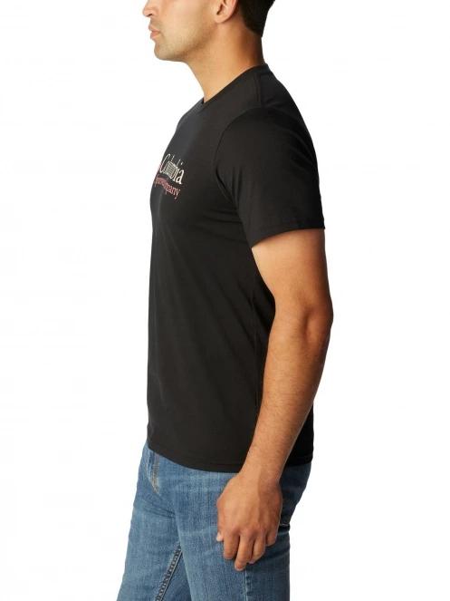 Columbia CSC Basic Logo Short Sleeve férfi rövid ujjú póló fekete színben 4