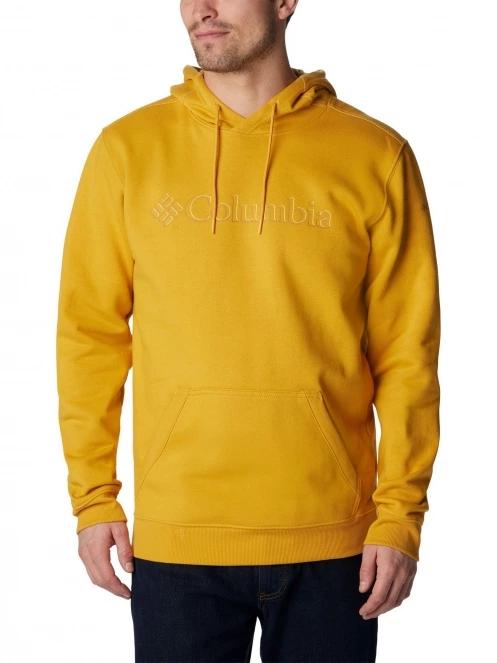 Columbia CSC Basic Logo II Hoodie férfi kapucnis pulóver sárga színben 2