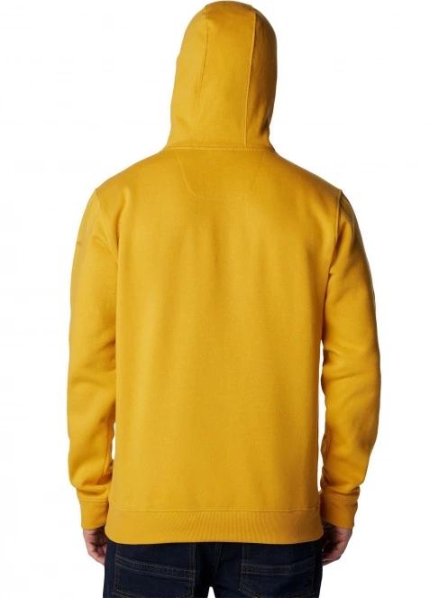 Columbia CSC Basic Logo II Hoodie férfi kapucnis pulóver sárga színben 4