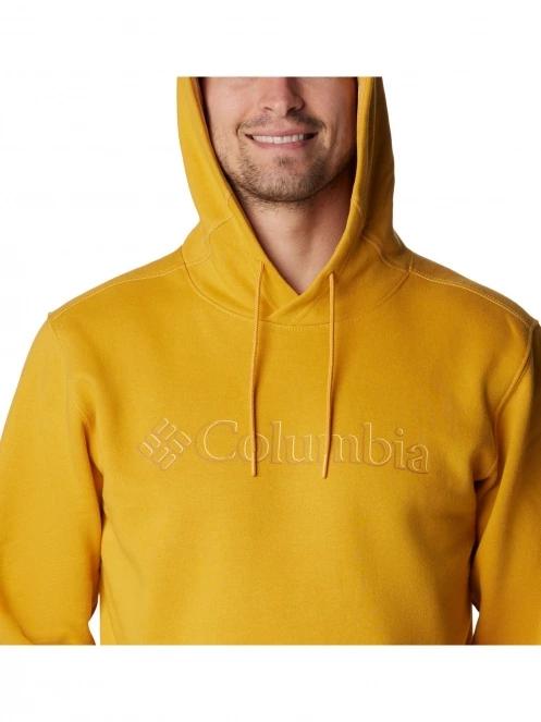 Columbia CSC Basic Logo II Hoodie férfi kapucnis pulóver sárga színben 5