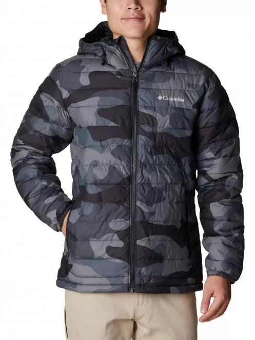 Columbia Powder Lite Hooded Jacket férfi átmeneti kabát szürke színben 2