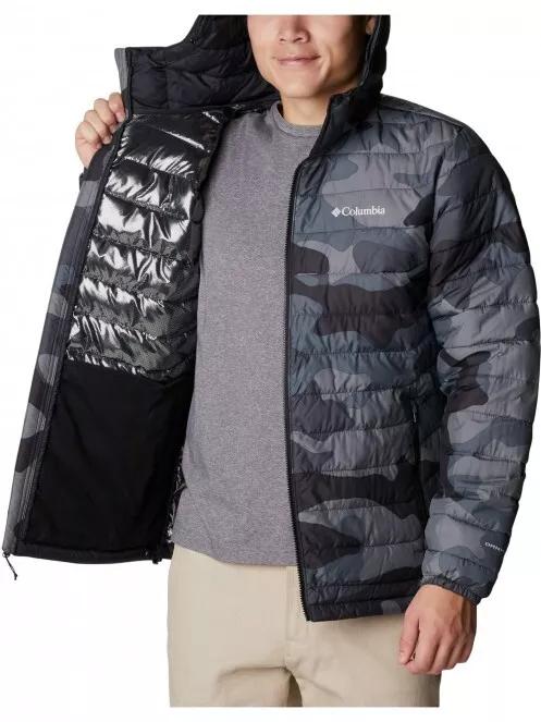 Columbia Powder Lite Hooded Jacket férfi átmeneti kabát szürke színben 5